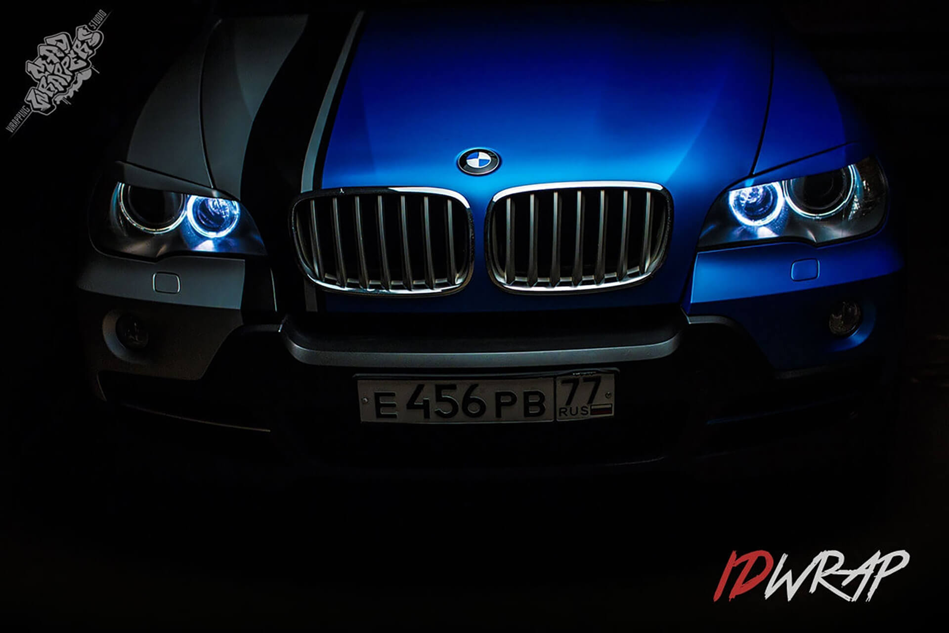 BMW X5 синий матовый