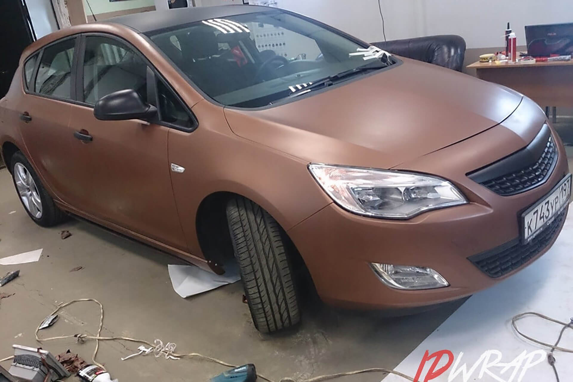 Opel Astra матовый винил