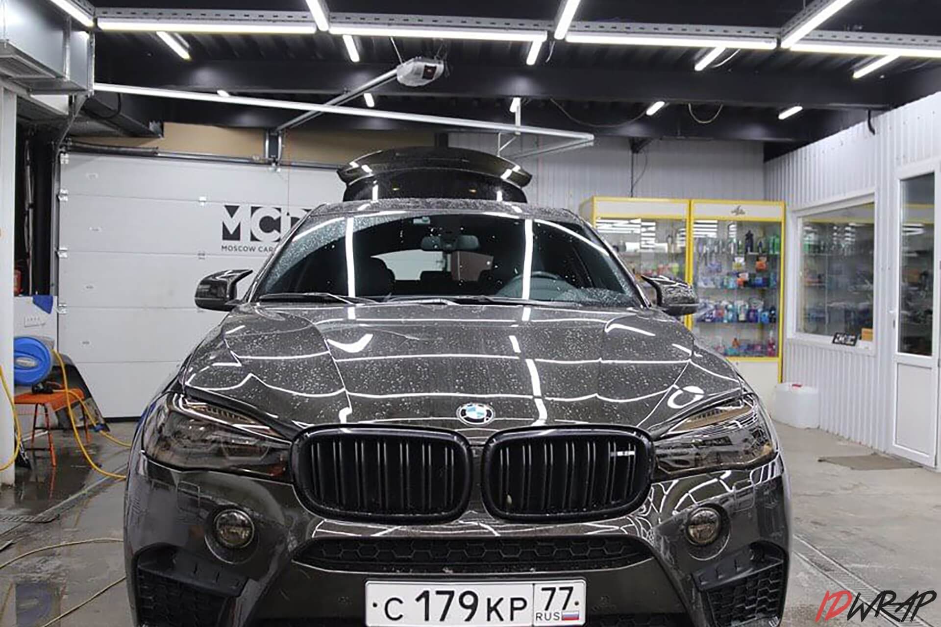 Тонировка фар BMW X5 полиуретаном